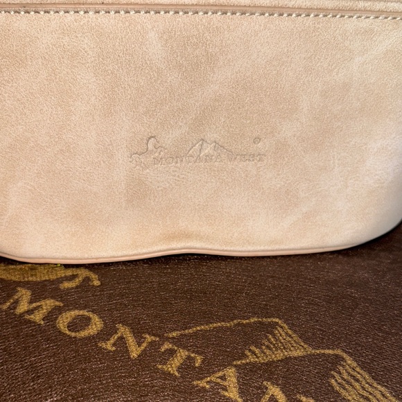 Montana West Brown and White Shoulder Bag - Picture 2 of 8